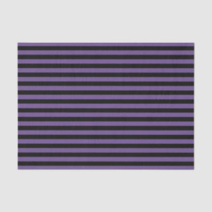 Purple & Black Striped Tissue Papers Paper
