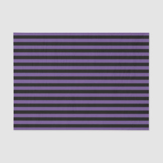 Purple & Black Striped Tissue Papers Paper