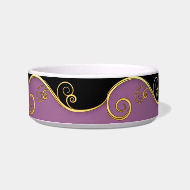 Purple-black Swirl Bowl (Left)