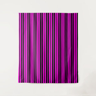 Purple Black Vertical Stripes Pattern Design Tapestry