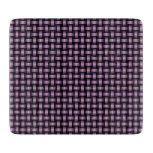 Purple Black Weave Pattern Cutting Board