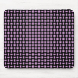 Purple Black Weave Pattern Mouse Pad