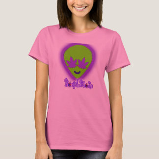 Purple BlaZe tyedye alien head shirt