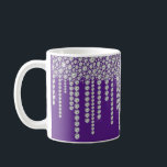 Purple Bling Girly Sparkle  Coffee Mug<br><div class="desc">What a girly mug for the diva in your life. Faux rhinestones enhance the beauty of the royal purple background. Great to add tissue in the bottom and place candies or other little goodies in it and close up with gathered wrapping cellophane and tied with a big purple or white...</div>
