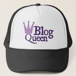 Purple Blogging Design Trucker Hat