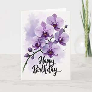 Purple Bloom Celebration Card