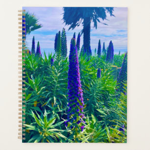 Purple Blooms and Sea Spiral Planner
