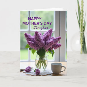 Purple Blooms Mothers Card