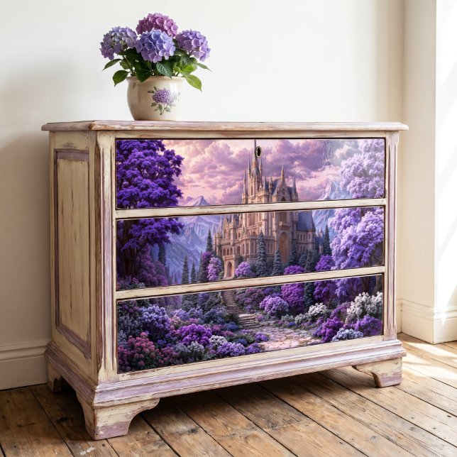 Purple Blossom Epic Gothic Fantasy Castle Tissue Paper (Creator Uploaded)