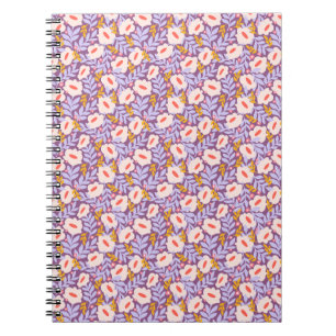 Purple Blossom Spiral-Bound Journal