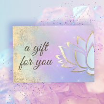 purple blu lotus flower gift certificate