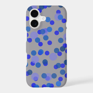 purple, blue and grey polka dot