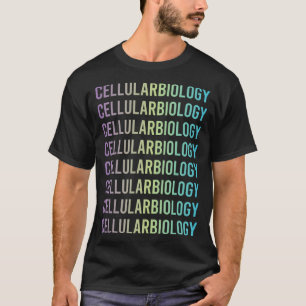 Purple Blue Cellular Biology Biologist T-Shirt