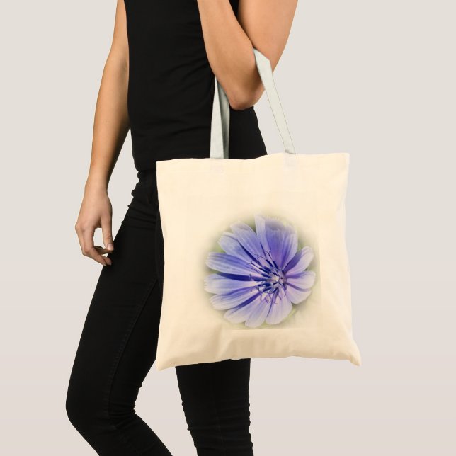 purple blue chicory tote bag (Front (Product))