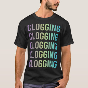 Purple Blue Clogging Clog Clogger T-Shirt
