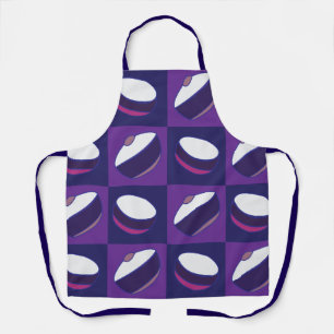 Purple Blue Cooking Bowl Kitchen  Apron