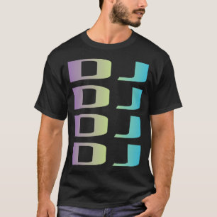 Purple Blue Djing DJ Disc Jockey Deejay T-Shirt