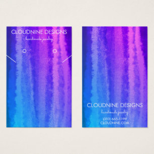 Purple Blue Earring Necklace Jewellery Display Car