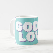 Purple & Blue "God Is Love" Christian Quote