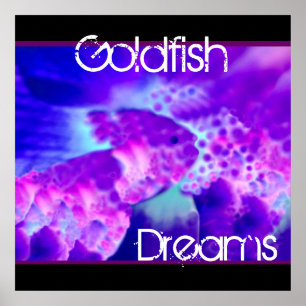 Purple & Blue Goldfish Dreams Wall Decor