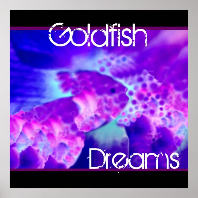 Purple & Blue Goldfish Dreams Wall Decor (Front)