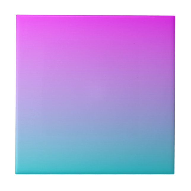 Purple Blue Gradient Ceramic Tile (Front)