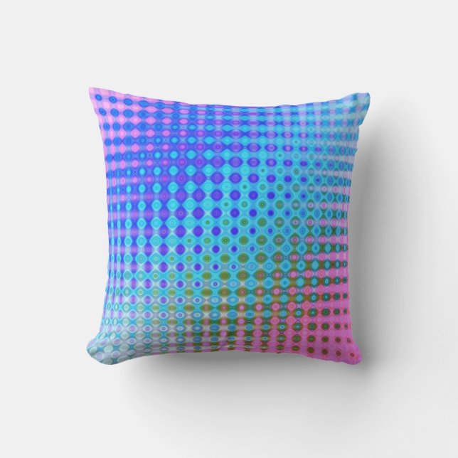 Purple Blue Green Yellow Cushion (Front)