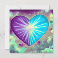 Purple & Blue Heart
