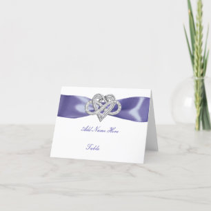 Purple Blue Infinity Heart Table Place Card