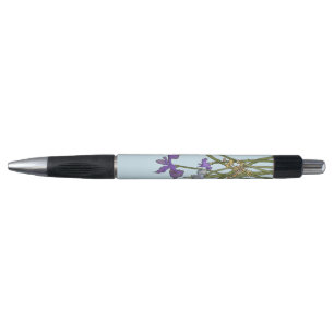 Purple & Blue Iris Watercolor Wedding