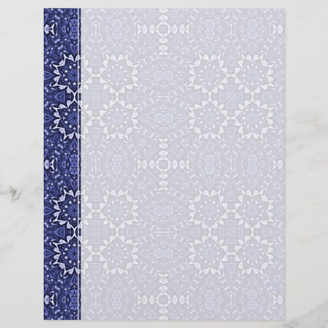 Purple Blue Kaleidoscope Pattern Custom (Front)