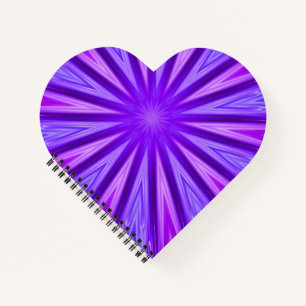 Purple/Blue Kaleidoscope Spiral Notebook