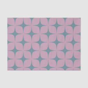 Purple Blue Mid Century Modern Elegant Boho Tissue Paper