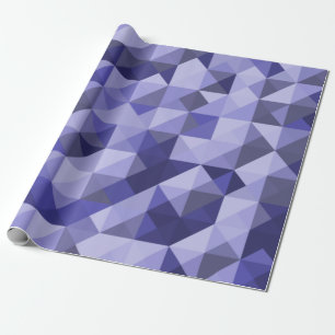 Purple Blue Mosaic Pattern Wrapping Paper