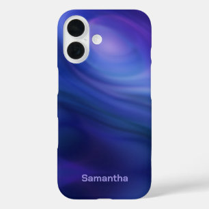  Purple Blue Ombre Gradient  iPhone 16 Case