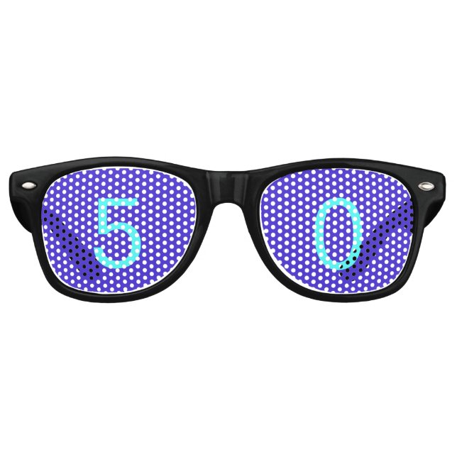Purple Blue Party Sunglasses (Front)