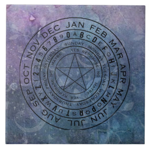  Purple Blue Pendulum   Ceramic Tile