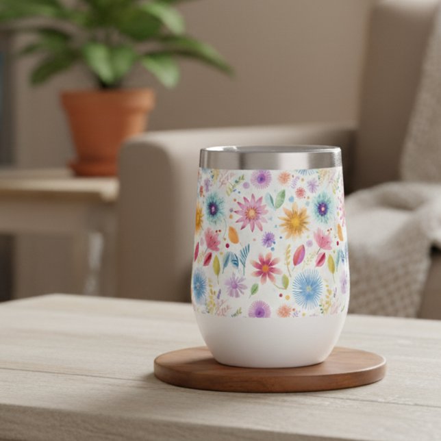 Purple Blue Pink Boho Wildflower (Creator Uploaded)