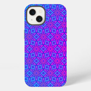 Purple Blue Pink Kaleidoscope Pattern Boho iPhone 13 Case