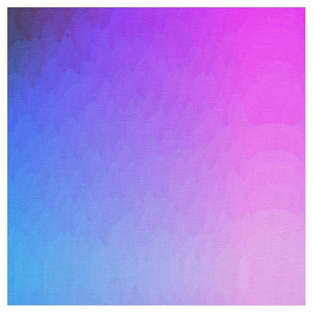 Purple Blue Pink Ombre Flame  Fabric (Close Up)