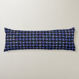 Purple Blue Pink Weave Pattern Body Cushion