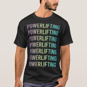 Purple Blue Powerlifting T-Shirt