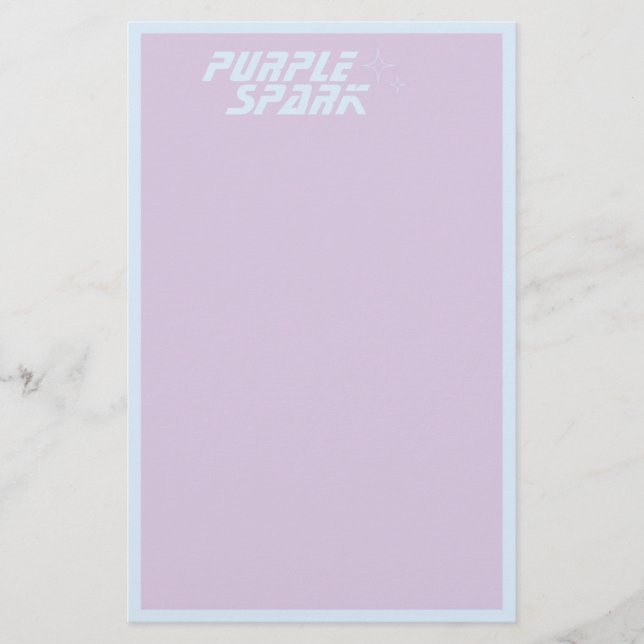 Purple Blue Small Business Stationery (Front)