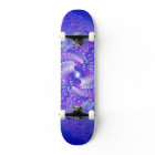 Purple & Blue Spirals: Skateboard