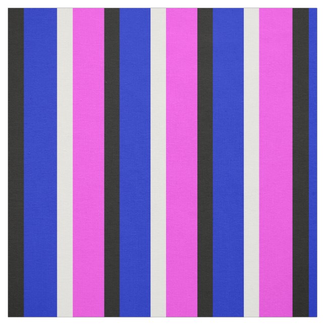Purple Blue Stripes Textile Fabric (Swatch)