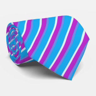 Purple & Blue Stripes Tie