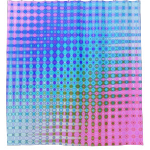 Purple Blue Turquoise Coral Shower Curtain