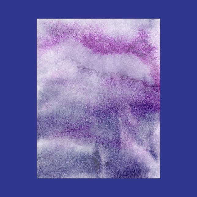 Purple & Blue Watercolor Abstract Scrapbook Paper (Creator Uploaded)