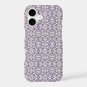 Purple Blue White Circles Pattern