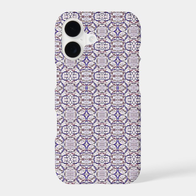 Purple Blue White Circles Pattern (Back)